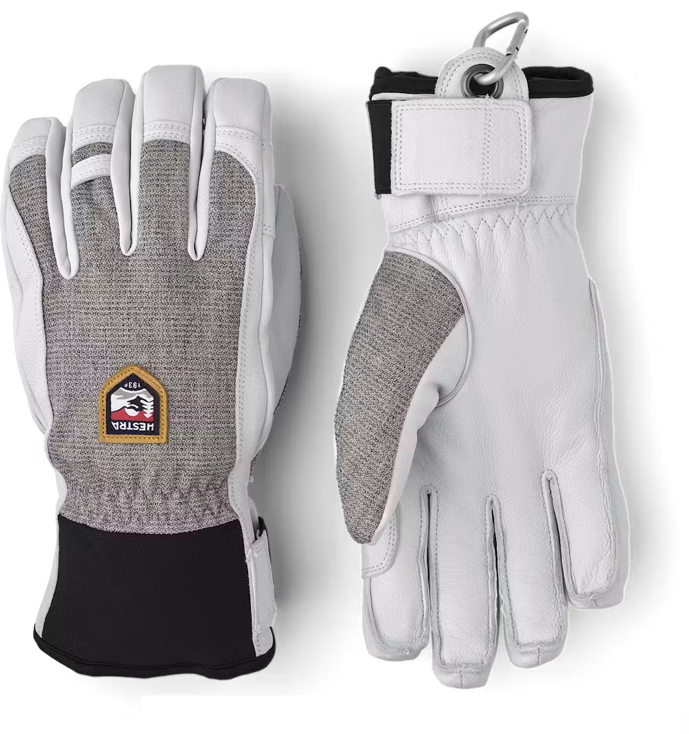 Hestra Army Leather Patrol skigloves grey/white