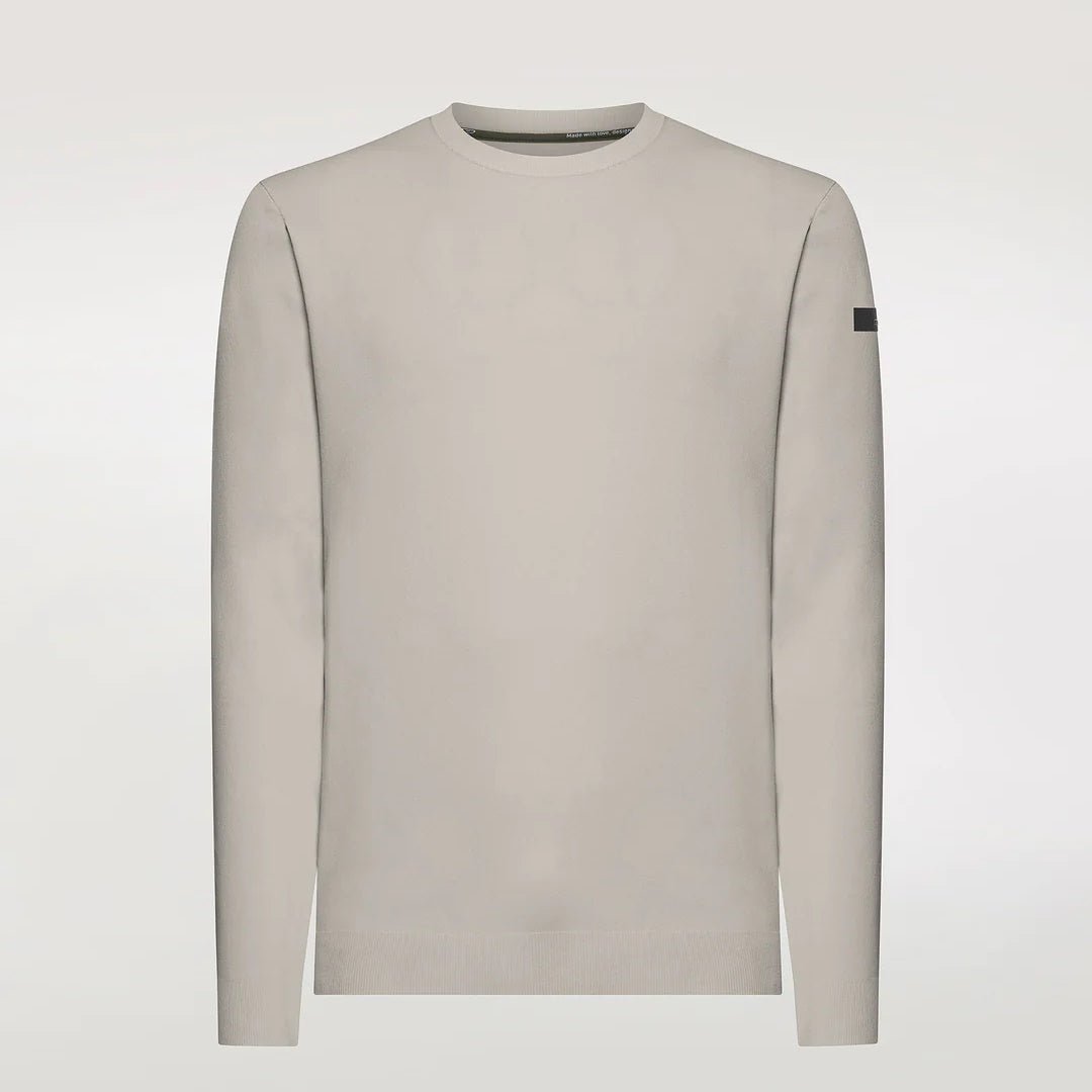 RRD Maxwell roundneck trui wit zand - Damplein 9 Mode & SKI