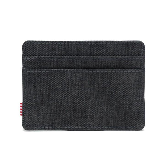Herschel Charlie wallet black crosshatch - Damplein 9 SKI & Fashion