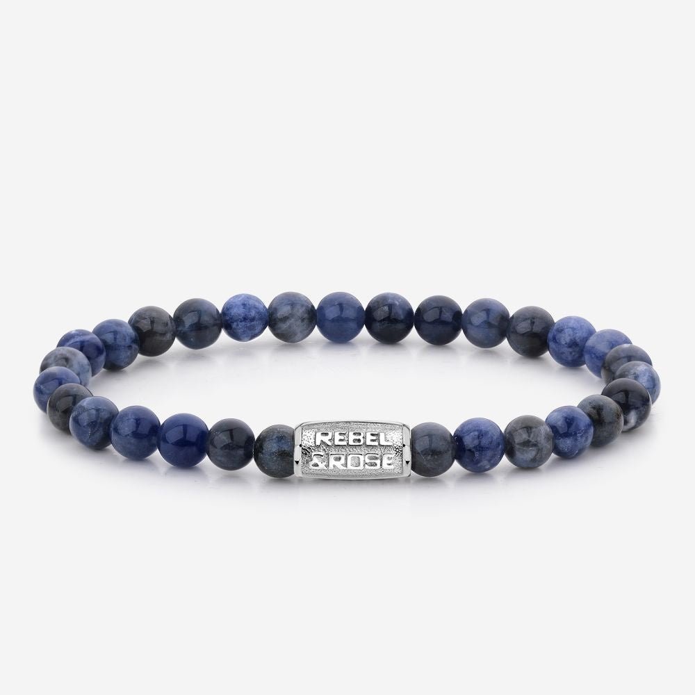 Rebel & Rose armband - Midnight Blue 6mm - Damplein 9 SKI & Mode