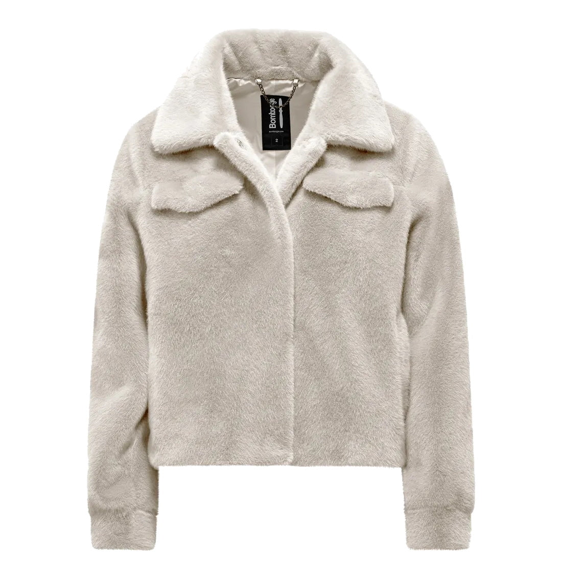 Bomboogie Eco - fur dames jas crystal grey - Damplein 9 Mode & SKI