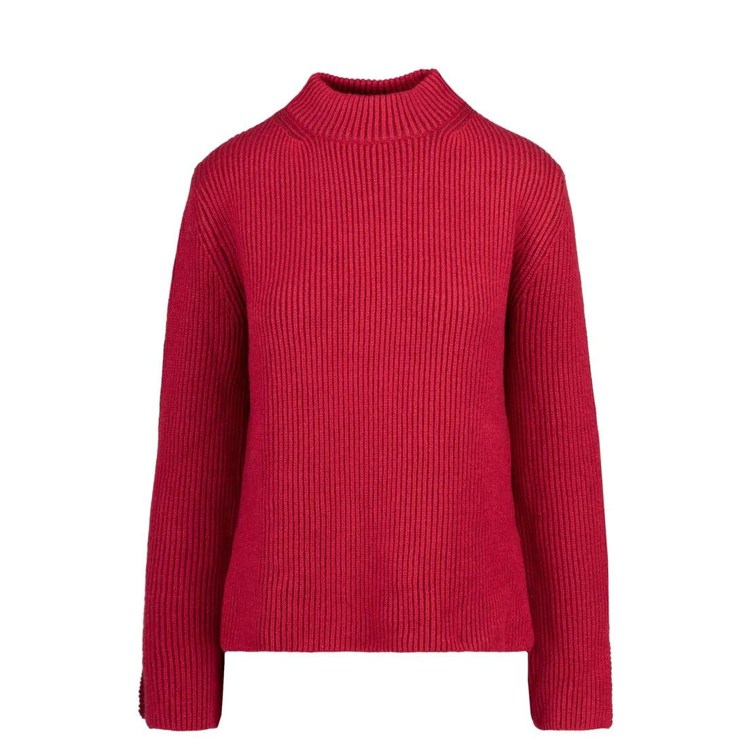 Bomboogie ribbed dames trui rood - Damplein 9 Mode & SKI