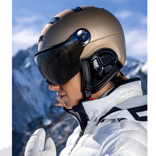 Kask Treasure Visor skihelm gold - Damplein 9 Mode & SKI