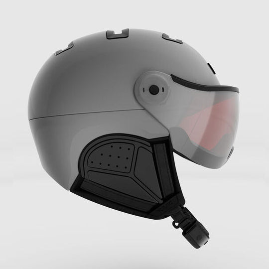 Kask Treasure Visor skihelm zilver - Damplein 9 Mode & SKI