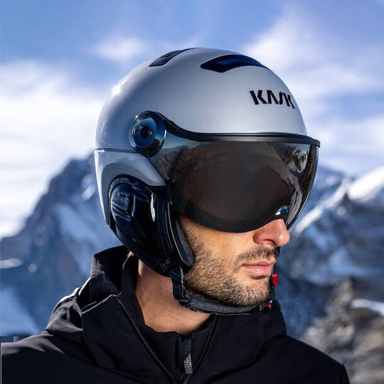 Kask Treasure Visor skihelm zilver - Damplein 9 Mode & SKI