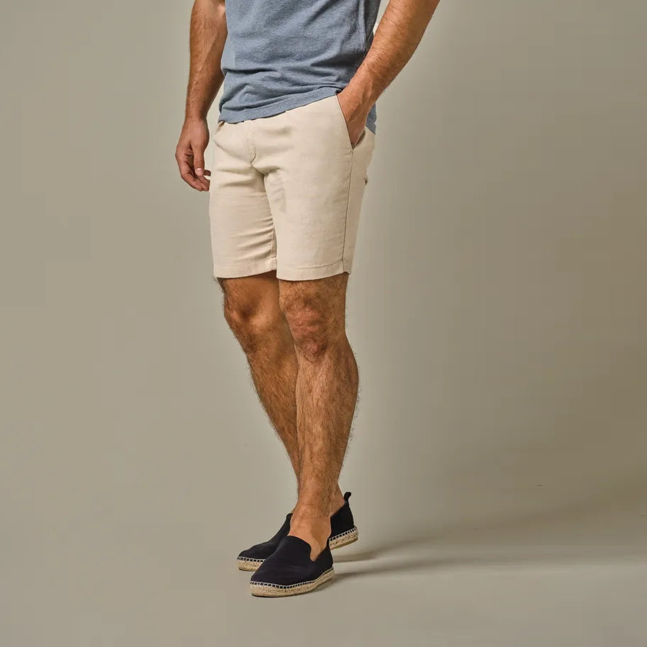 Profuomo linnen shorts beige