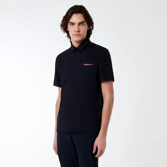 RRD heren Oxford pocket polo zwart