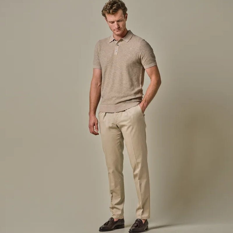 Profuomo faded chino donker beige - Damplein 9 Mode & SKI