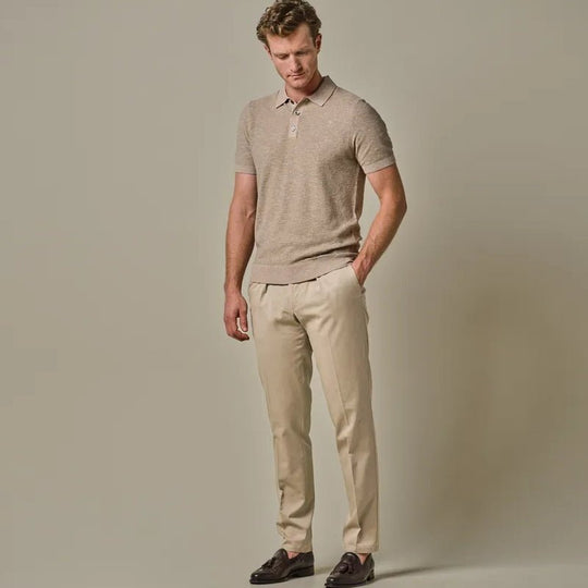 Profuomo faded chino donker beige - Damplein 9 Mode & SKI