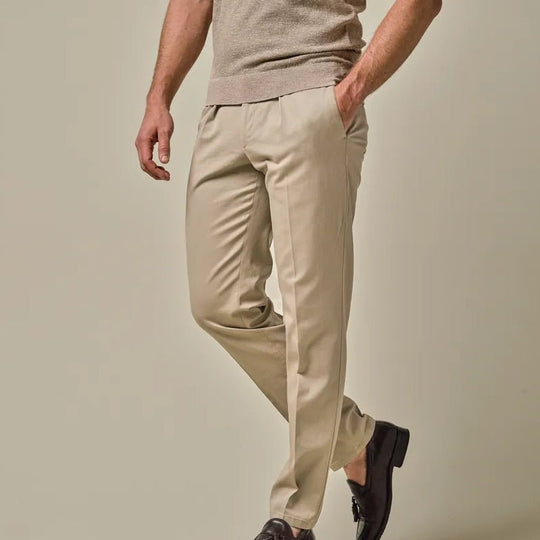 Profuomo faded chino donker beige - Damplein 9 Mode & SKI