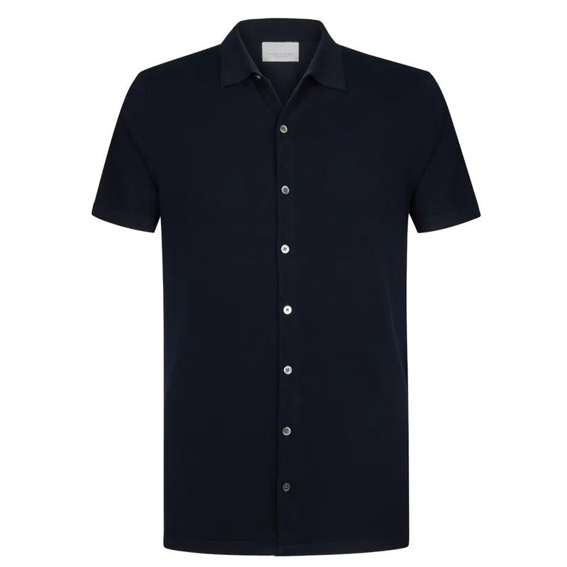 Profuomo luxury polo navy - Damplein 9 Mode & SKI