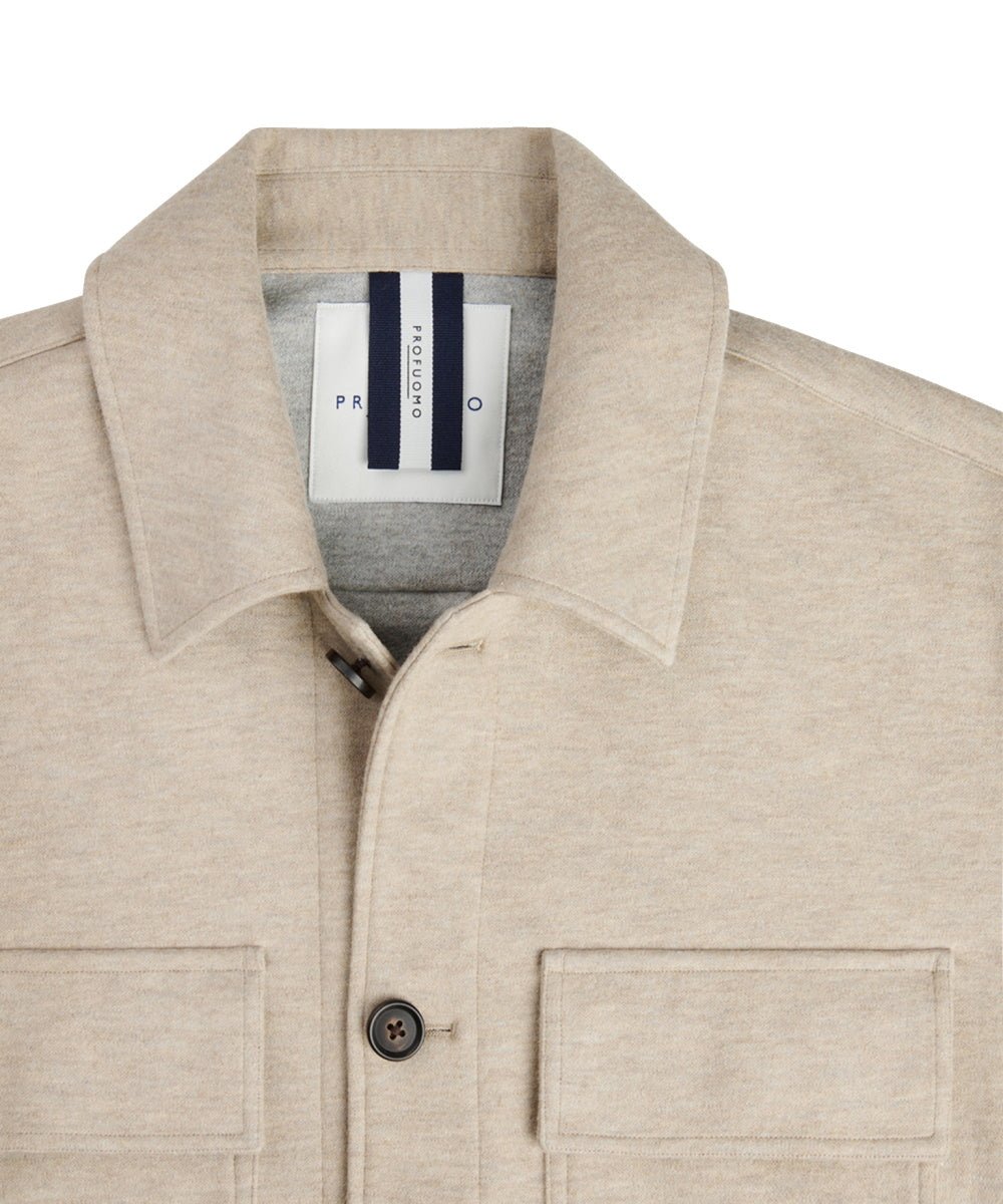 Profuomo overshirt beige - Damplein 9 Mode & SKI