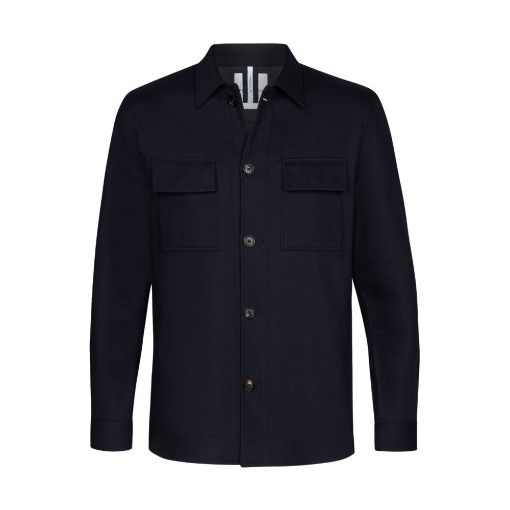 Profuomo overshirt navy - Damplein 9 Mode & SKI