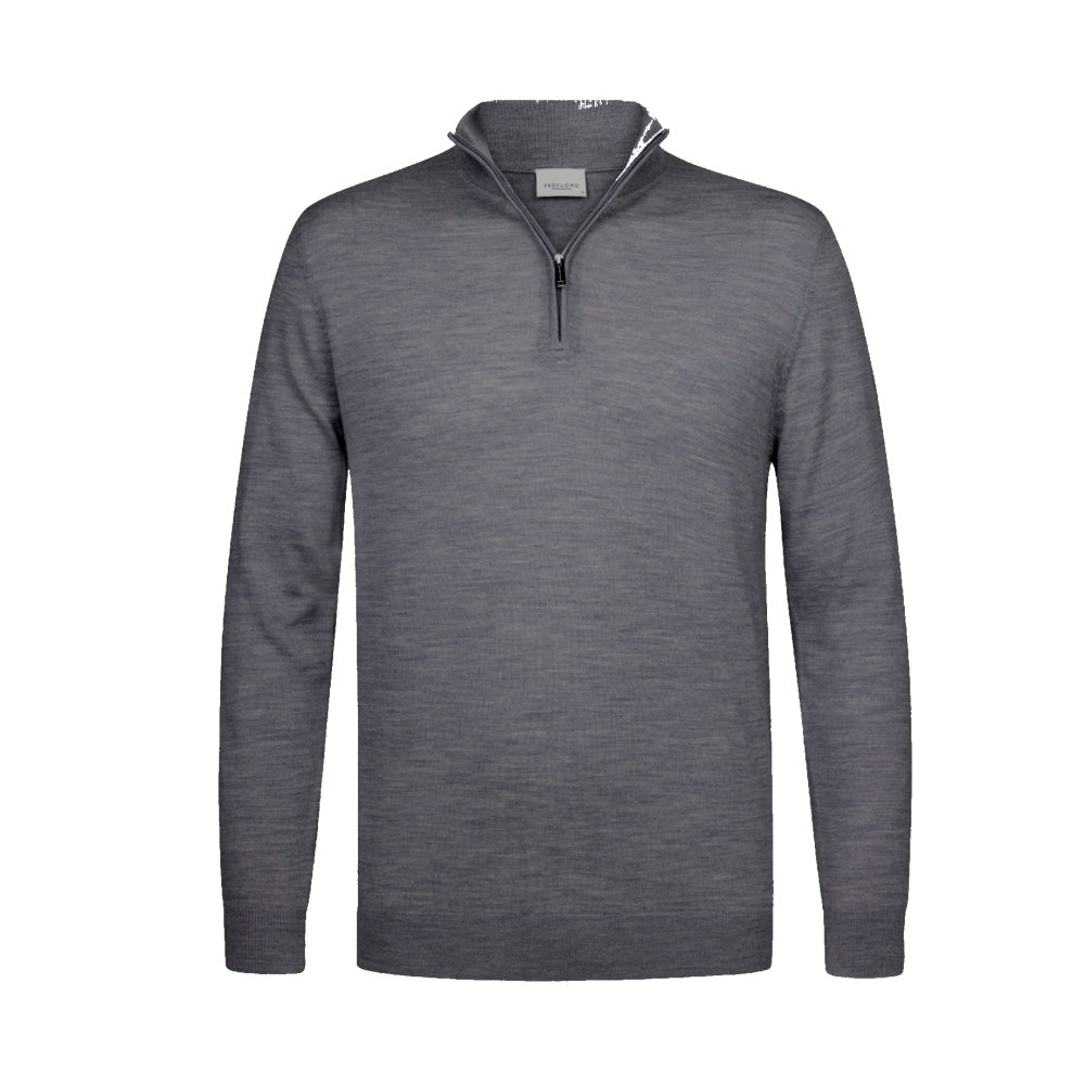 Profuomo pullover half - zip anthracite - Damplein 9 Mode & SKI