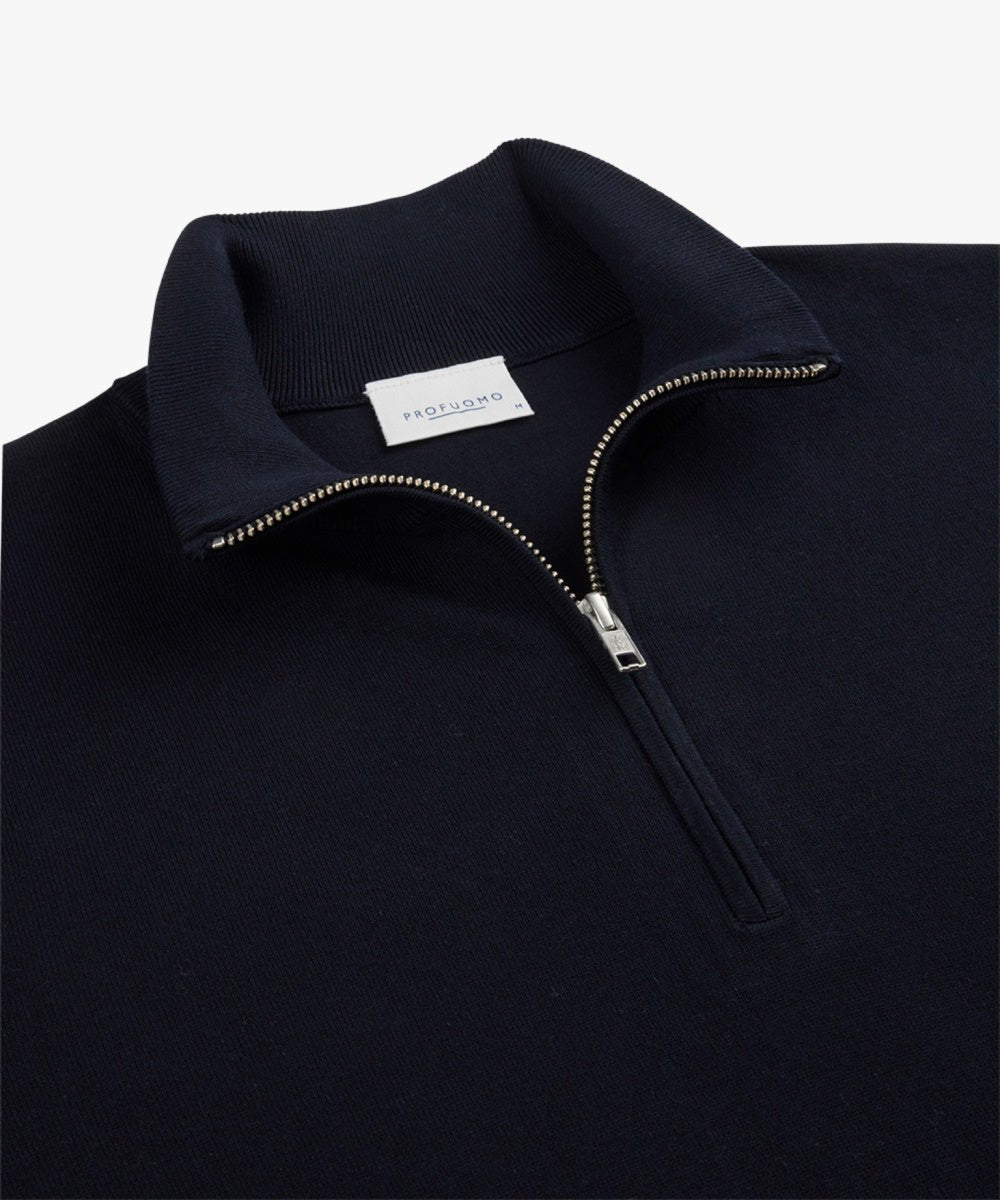 Profuomo pullover halfzip navy - Damplein 9 Mode & SKI