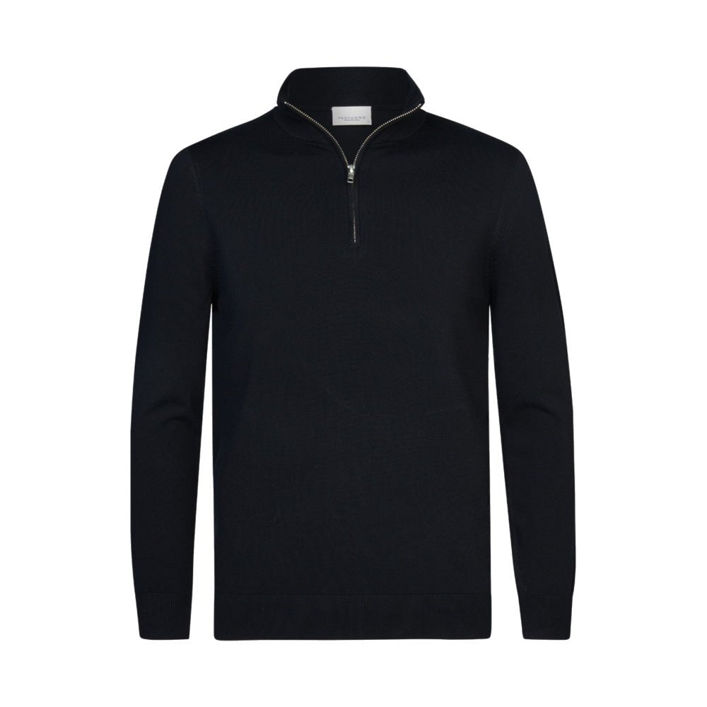 Profuomo pullover halfzip navy - Damplein 9 Mode & SKI