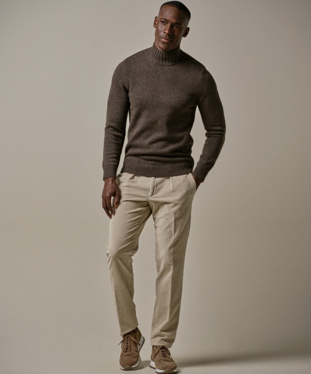 Profuomo wool mockneck bruin - Damplein 9 Mode & SKI