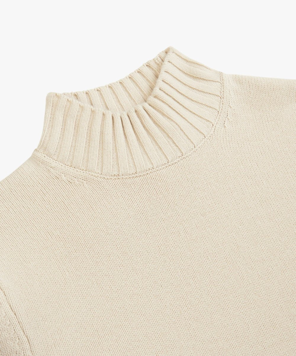 Profuomo wool mockneck offwhite - Damplein 9 Mode & SKI