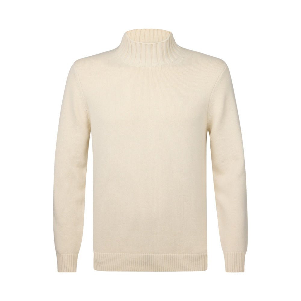 Profuomo wool mockneck offwhite - Damplein 9 Mode & SKI