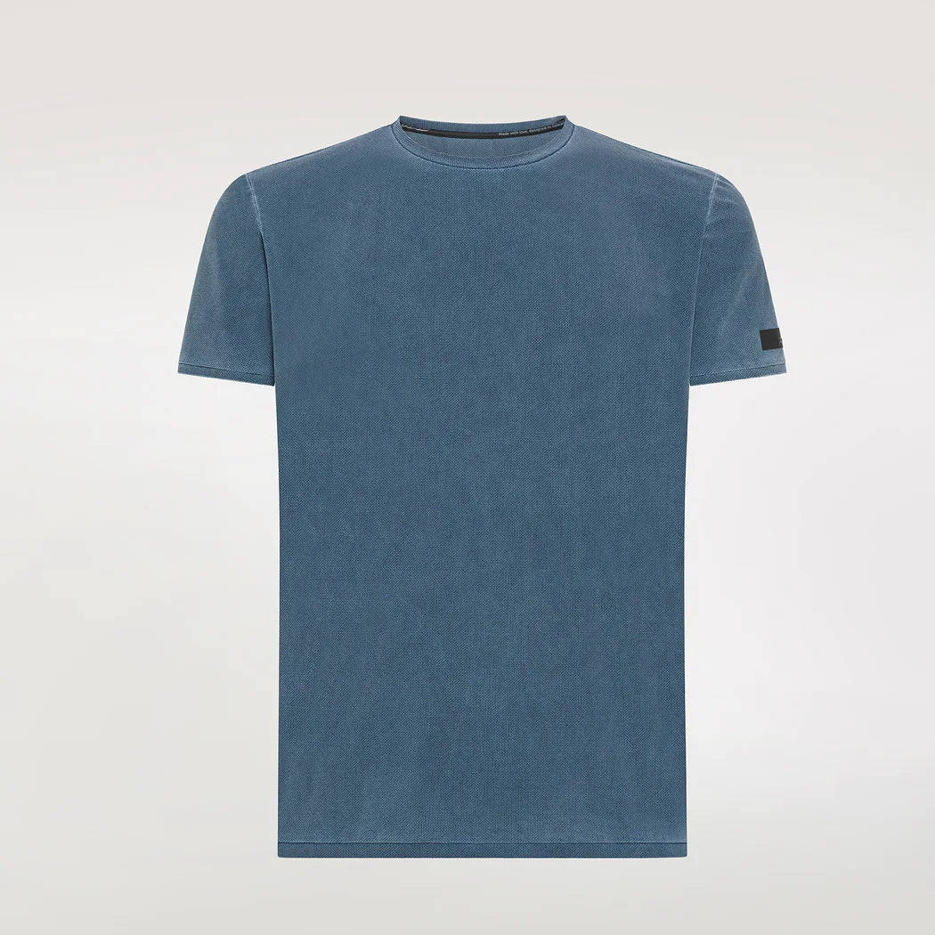 RRD heren Tech Wash Pique shirt blue black - Damplein 9 Mode & SKI