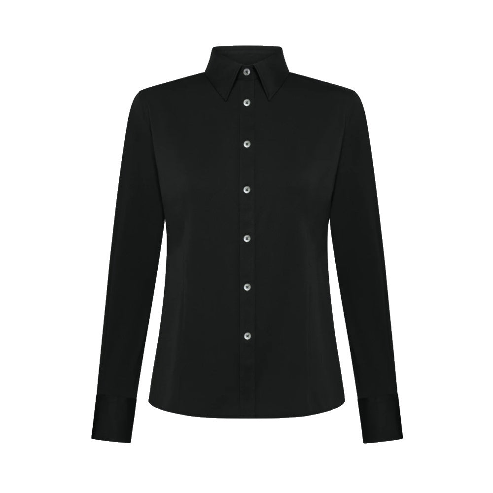 RRD Oxford dames blouse zwart