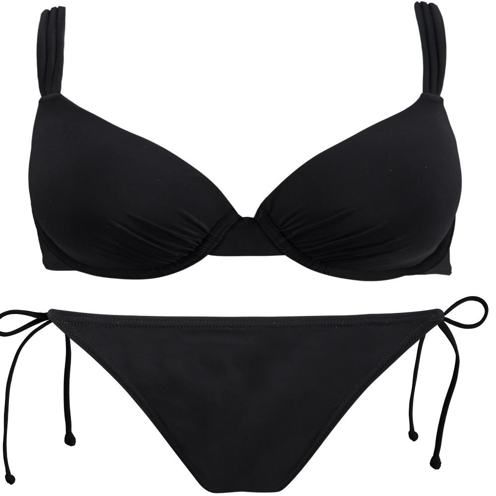 Barts Solid Wire tanga bikini zwart - Damplein 9 SKI & Mode