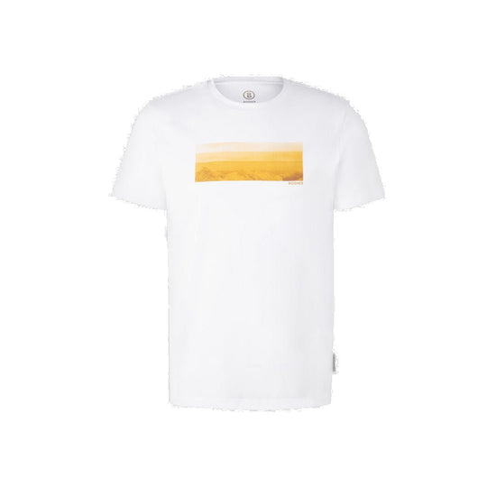 Bogner Sport Roc T-shirt wit/geel - Damplein 9 Mode & SKI