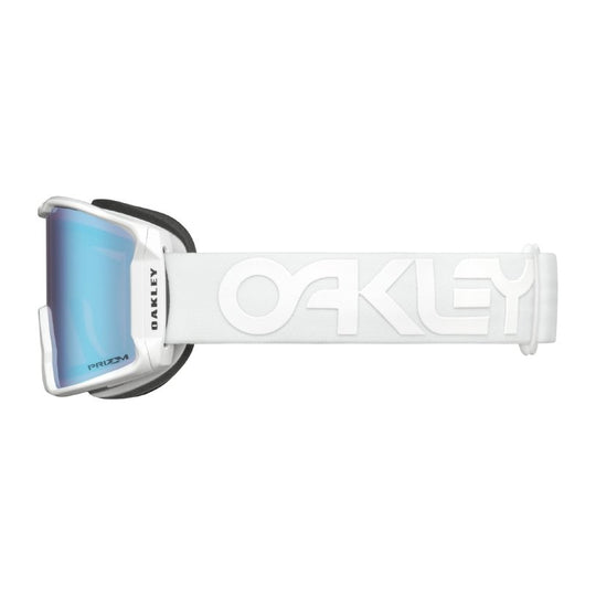 Oakley Line Miner XM whiteout - Prizm Sapphire Iridium - Damplein 9 SKI & Fashion