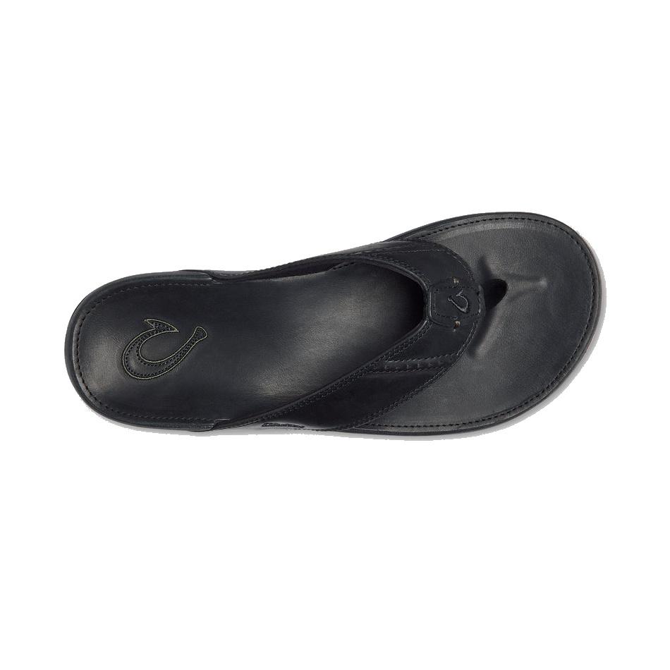 Olukai Nui heren slippers black/lava - Damplein 9 SKI & Mode
