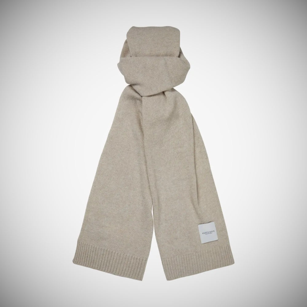 Profuomo wol-cashmere sjaal beige - Damplein 9 Mode & SKI