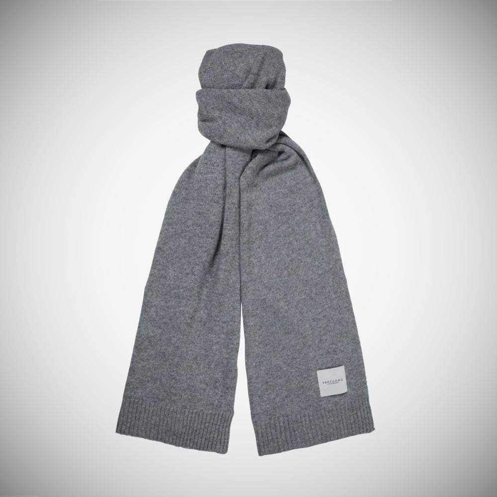 Profuomo wol-cashmere sjaal grijs - Damplein 9 Mode & SKI