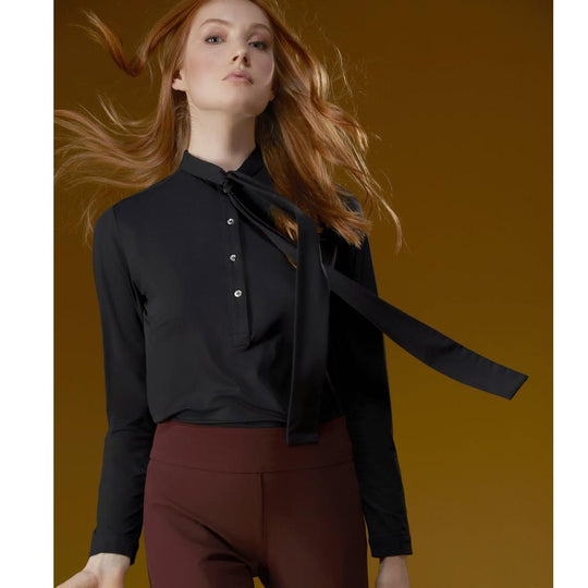 RRD dames Oxford Balla blouse zwart - Damplein 9 SKI & Mode