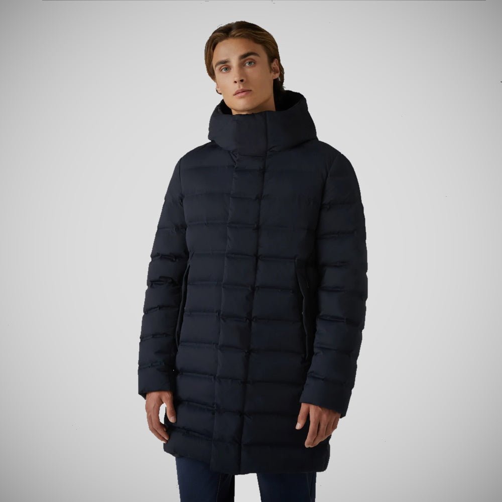 RRD lange heren donsjas donkerblauw - Damplein 9 Mode & SKI